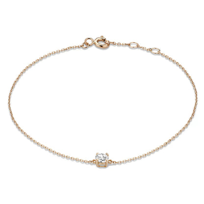 Cléa Bransoletka z Kamieniem Moissanite | Złoto