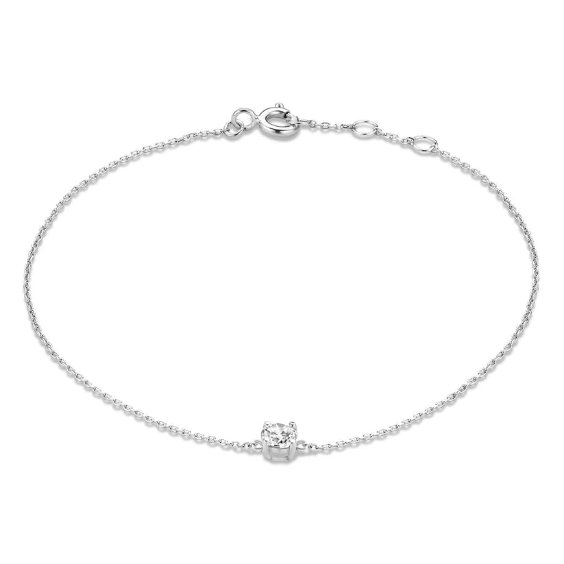Cléa Bransoletka z Kamieniem Moissanite | Złoto